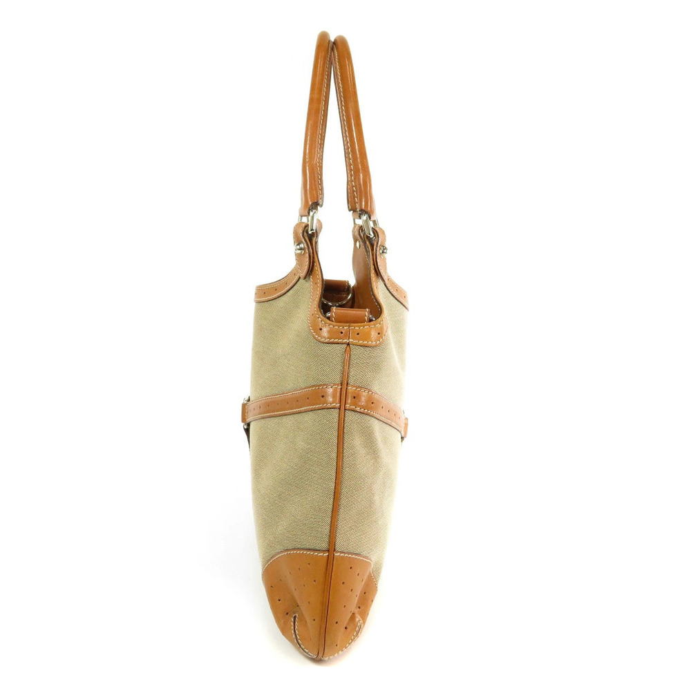 Gucci Shoulder Bag Hobo canvas trim leather constructed Reins - Picture 3 of 11